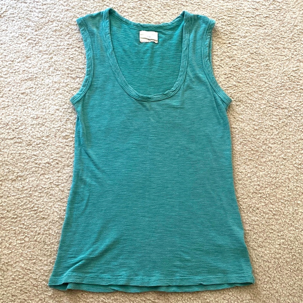 T.la teal t shirt scoop neck